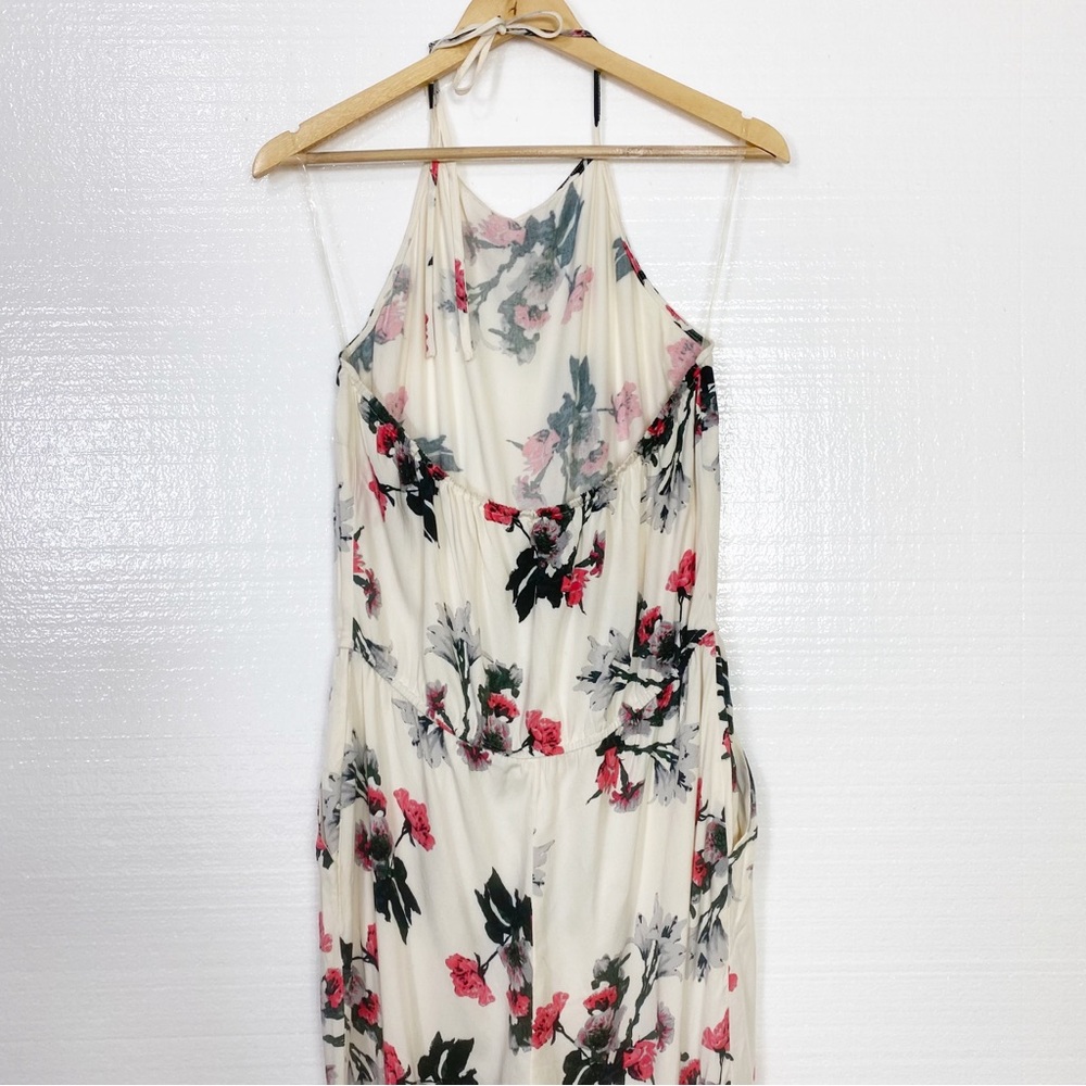 BB Dakota Romper Dress Floral Festival Dress Christmas Elastic Waist Pockets M - Picture 8 of 12